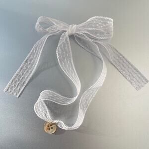 Mother of Pearl (MOP) Button Necklace w/ Sterling Silver Bail